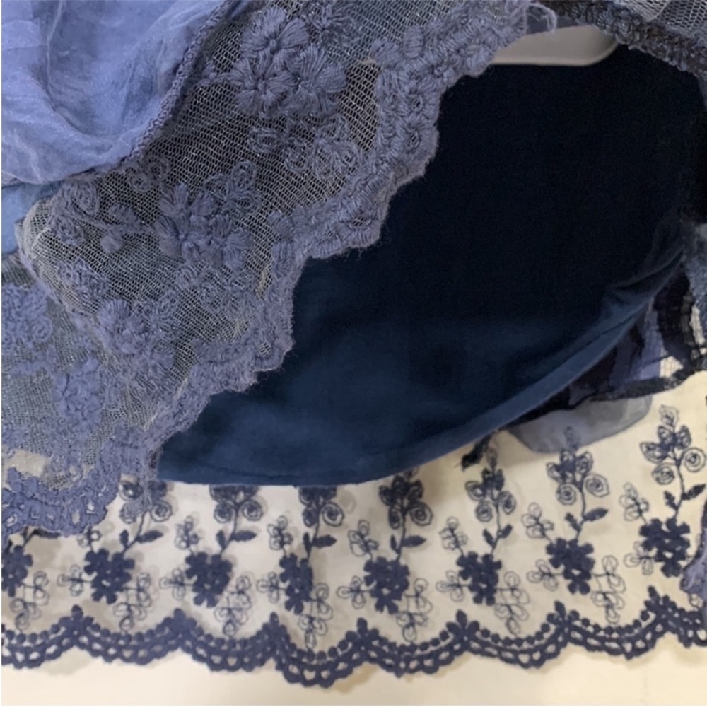 Amanti Italy Made Washable Pure Silk Lace Layered Shift Dress. XS. NWT. - Picture 6 of 14